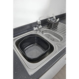 Addis Premium Soft Touch Washing Up Bowl Black / Grey - McGrocer