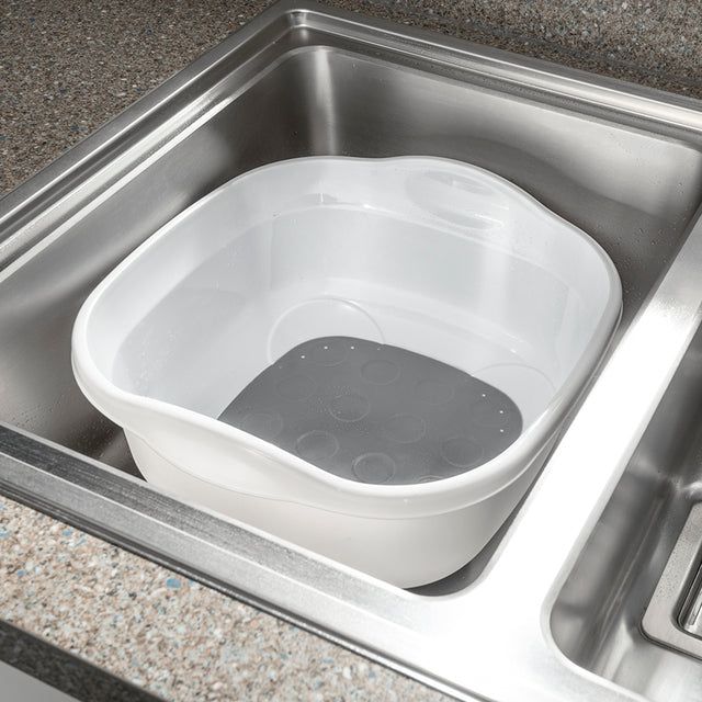 Addis Premium Soft Touch Washing Up Bowl White / Grey