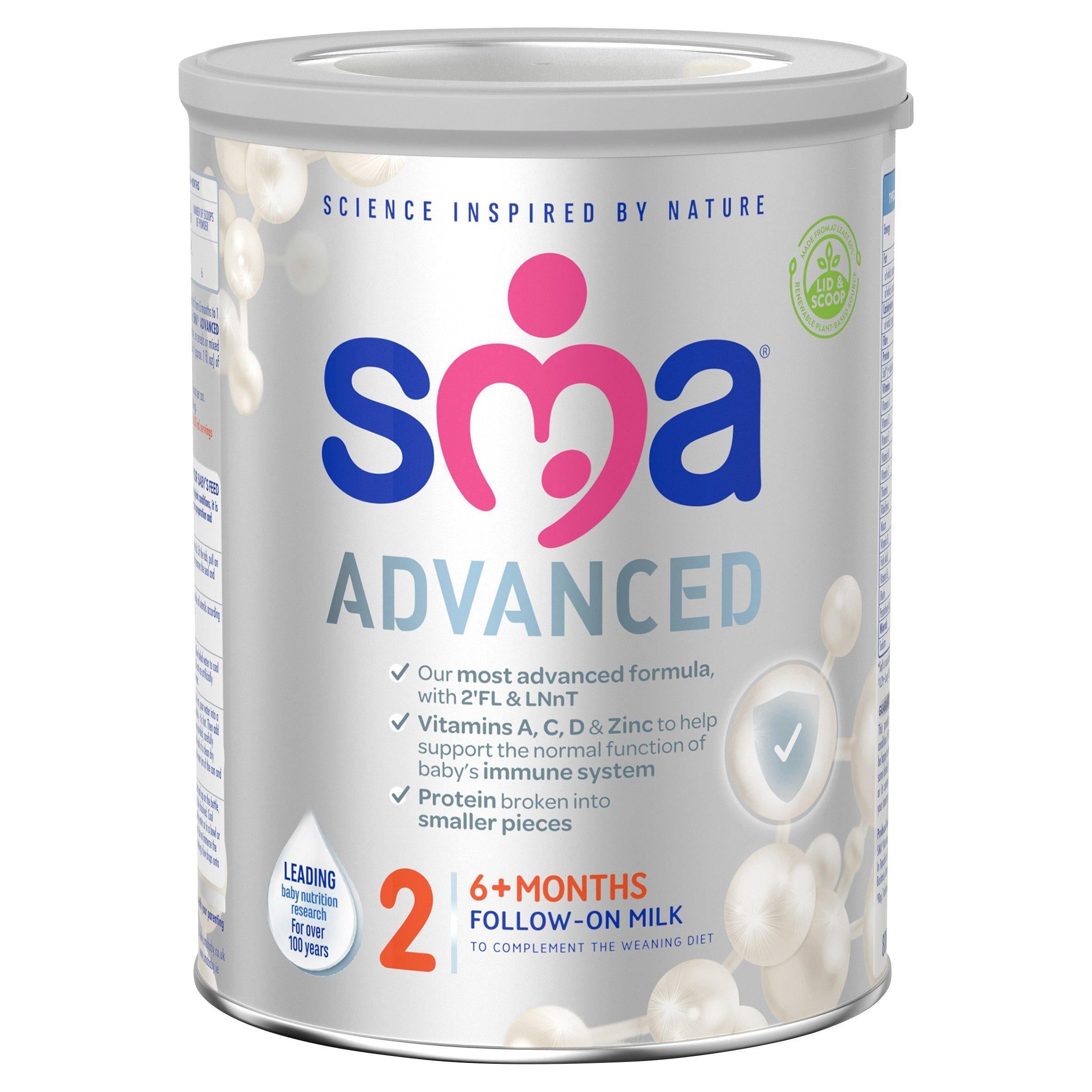 SMA Advanced Follow On Baby Milk Powder Formula 6-12 Months 800g GOODS Sainsburys   