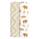 Aden+Anais essentials cotton muslin 2 pack swaddle blanket tanzania   2 per pack