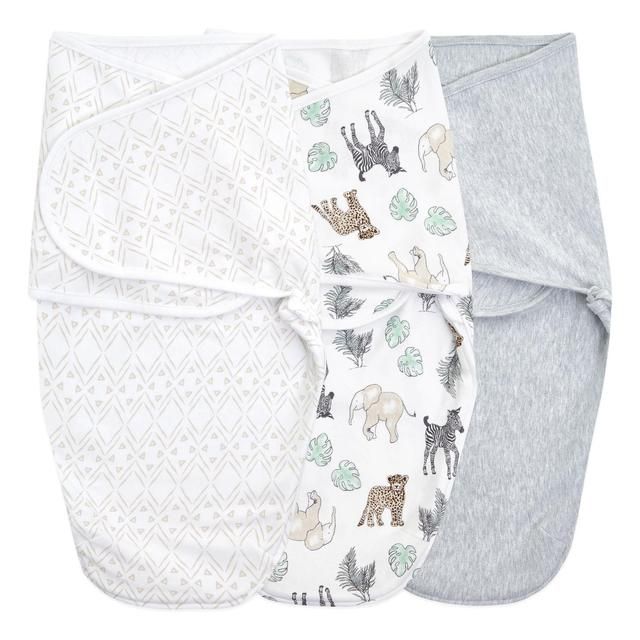 Aden+Anais essentials easy swaddle wrap 1.0 TOG 3 pack toile (4-6months)   3 per pack