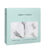 aden + anais essentials Hooded Towel 2-pack Safari Babes - McGrocer