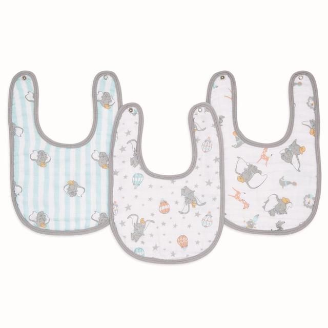 Aden + Anais Muslin Bibs Snap Closure Dumbo   3 per pack