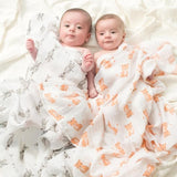 Aden + Anais Muslin Large Swaddle Safari Babes