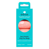 Adios Compostable & Biodegradable Dog Poo Bags - Pink    120 per pack - McGrocer
