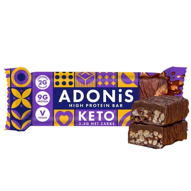 ADONiS Double Choc Crisp Keto Protein Bar   45g