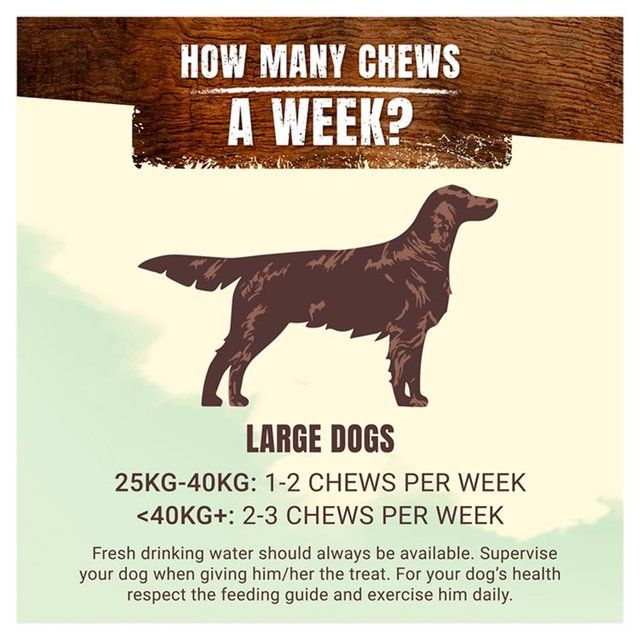 Adventuros Wild Chew Venison Large Dog Treats   200g - McGrocer