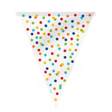 Rainbow Polka Dot Flag Banner 12ft Miscellaneous M&S   