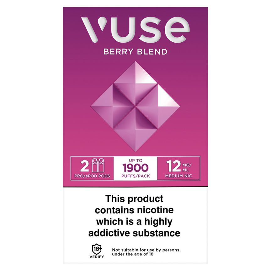 Vuse ePod Pods vPro Berry Blend Disposable 12mg GOODS ASDA   