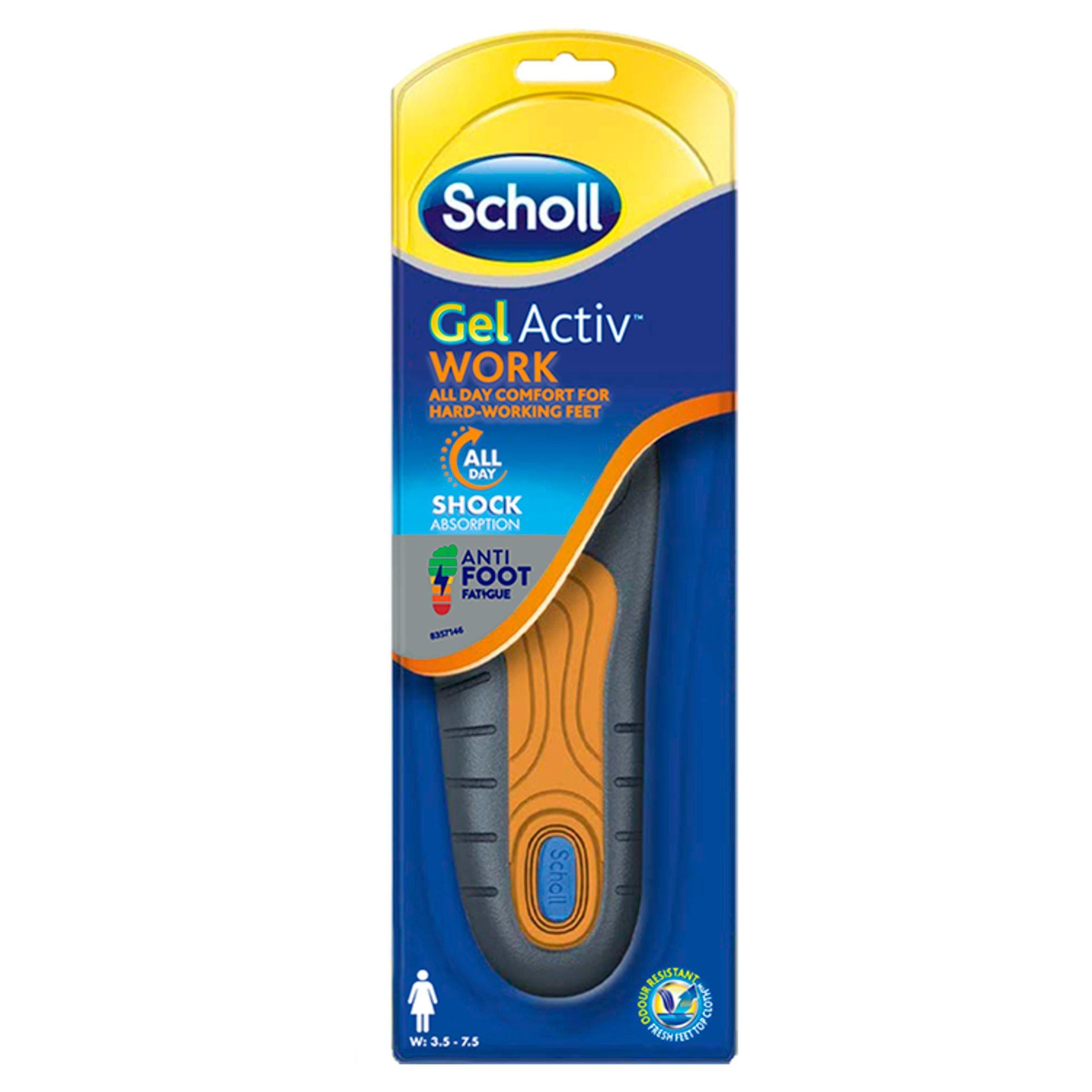 Scholl Gel Active Work Insoles, Women footcare Sainsburys   