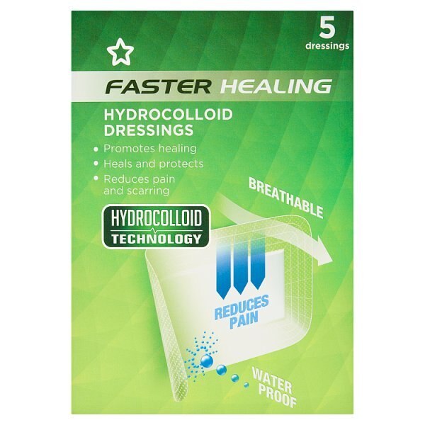 Superdrug Faster Healing Hydrocolloid Dressing X 5 GOODS Superdrug   