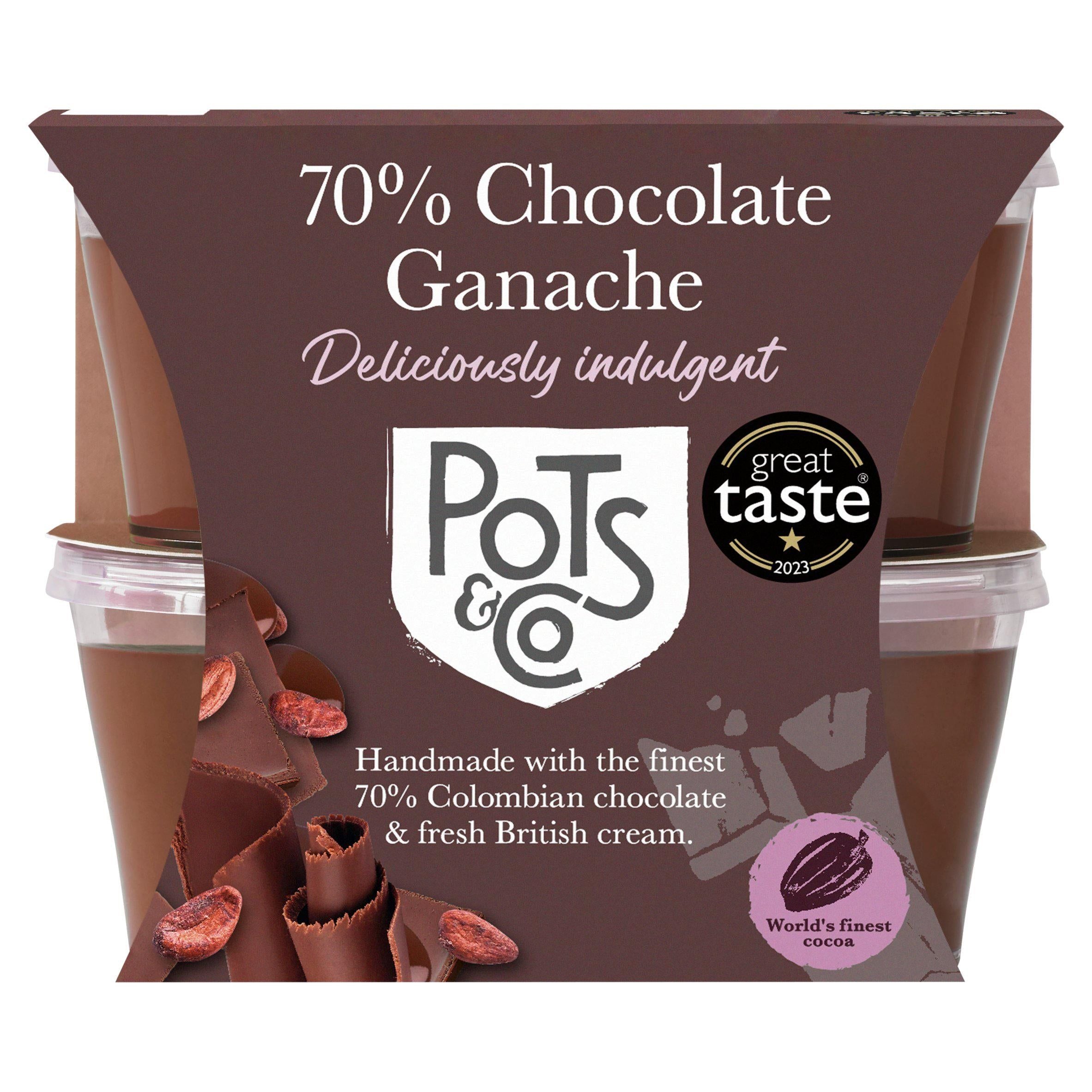 Pots & Co Little Pots of 70% Chocolate Ganache 4 x 50g GOODS Sainsburys   