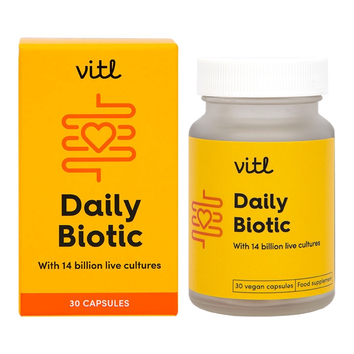 Vitl Daily Biotic 30 Capsules Acidophilus & Friendly Bacteria Holland&Barrett   