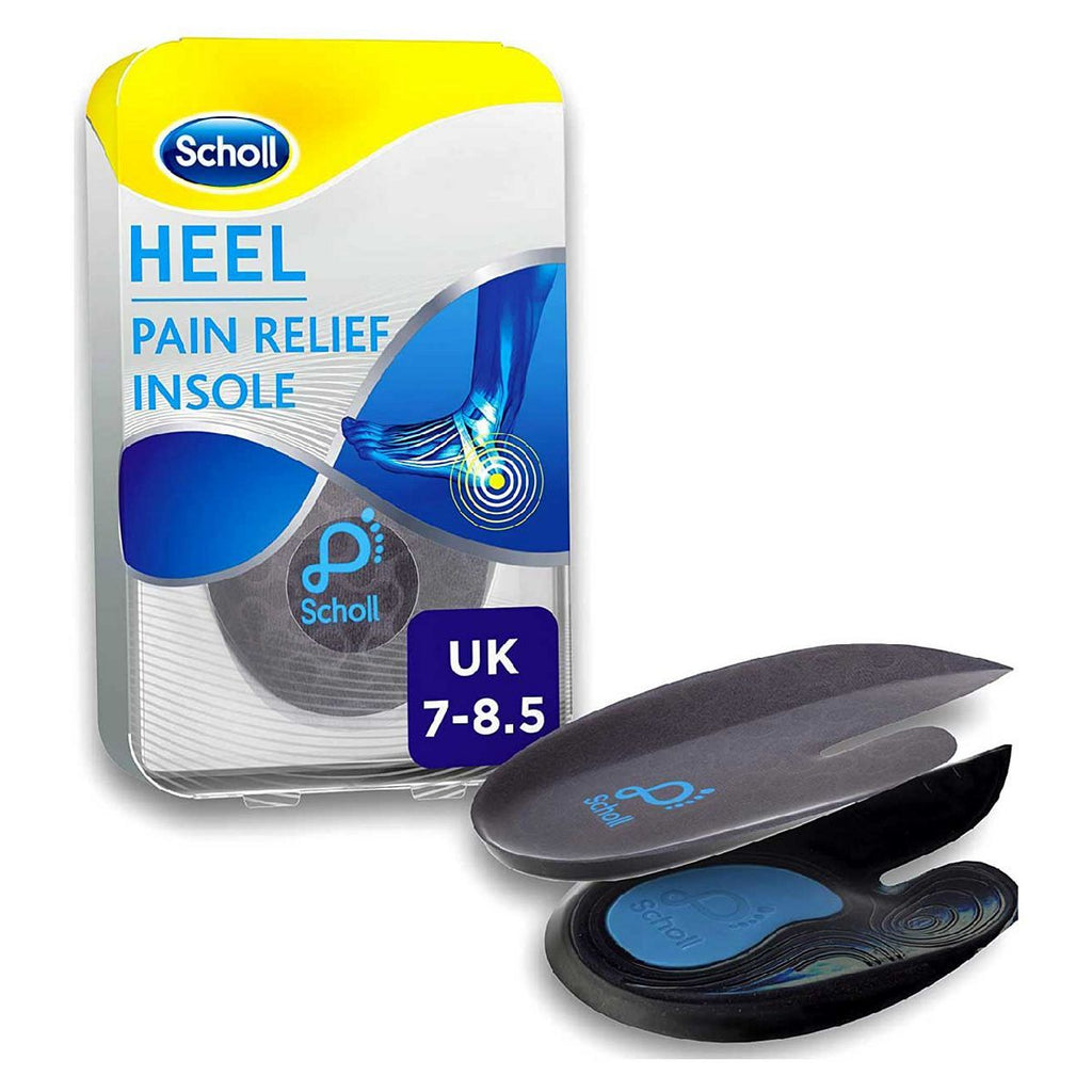 Scholl Heel Pain Relief Insoles - size 7 - 8.5