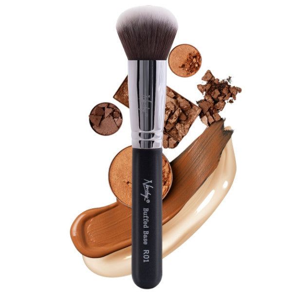 Nanshy Buffed Base Round Kabuki Foundation Brush (Black) GOODS Superdrug   