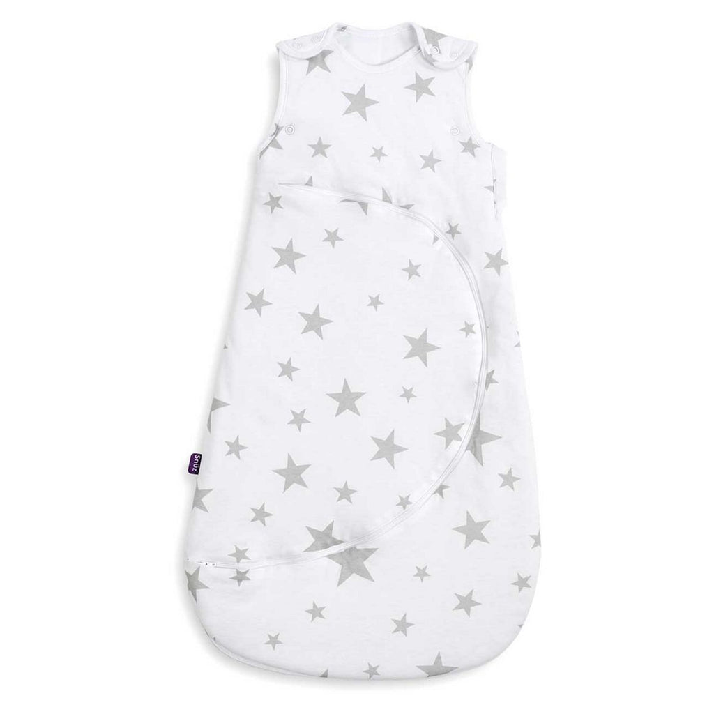 SnuzPouch 2.5 Tog Baby Sleeping Bag - Grey Star, 0-6 Months