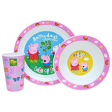 Peppa Pig Perfect Day 3 Piece PP Tableware Set Perfumes, Aftershaves & Gift Sets M&S   