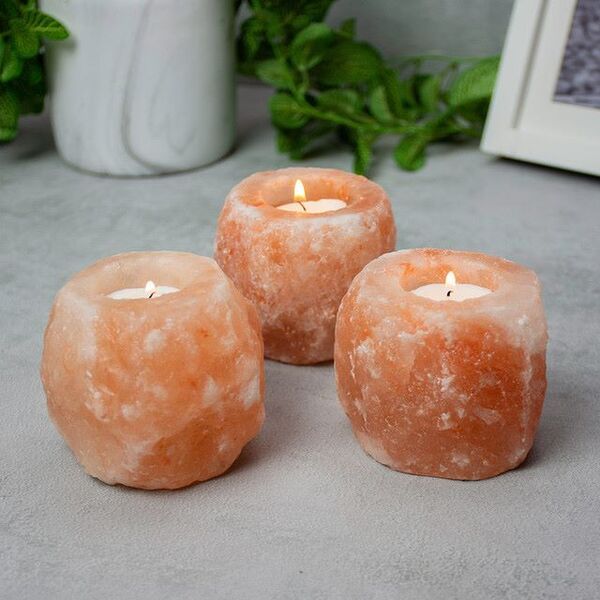 Set of 3 Himalayan Tealight Holder With Candles GOODS Superdrug   