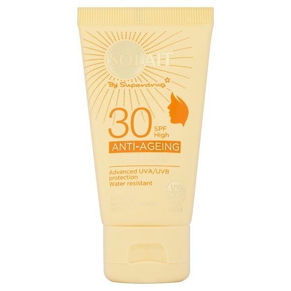 Solait Face Sun Cream Fluid SPF30 50ml GOODS Superdrug   