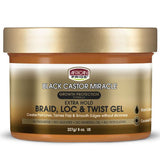 African Pride Black Castor Miracle Braid Loc And Twist Gel