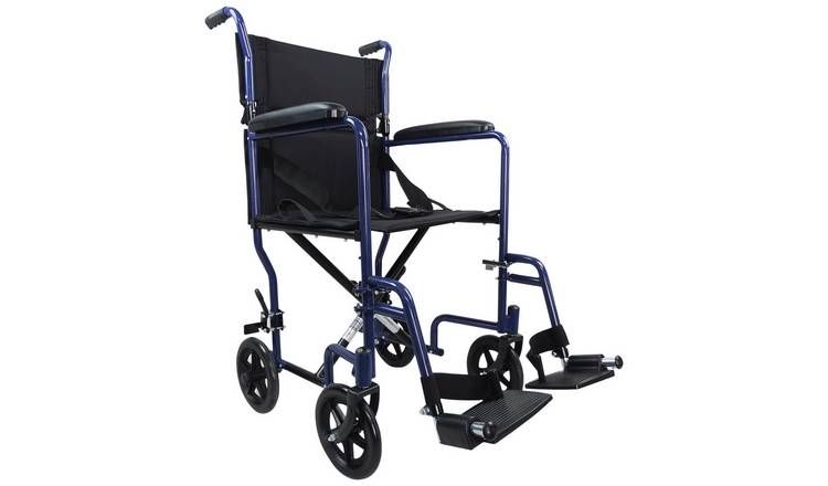 Aidapt Steel Compact Blue Transit Chair