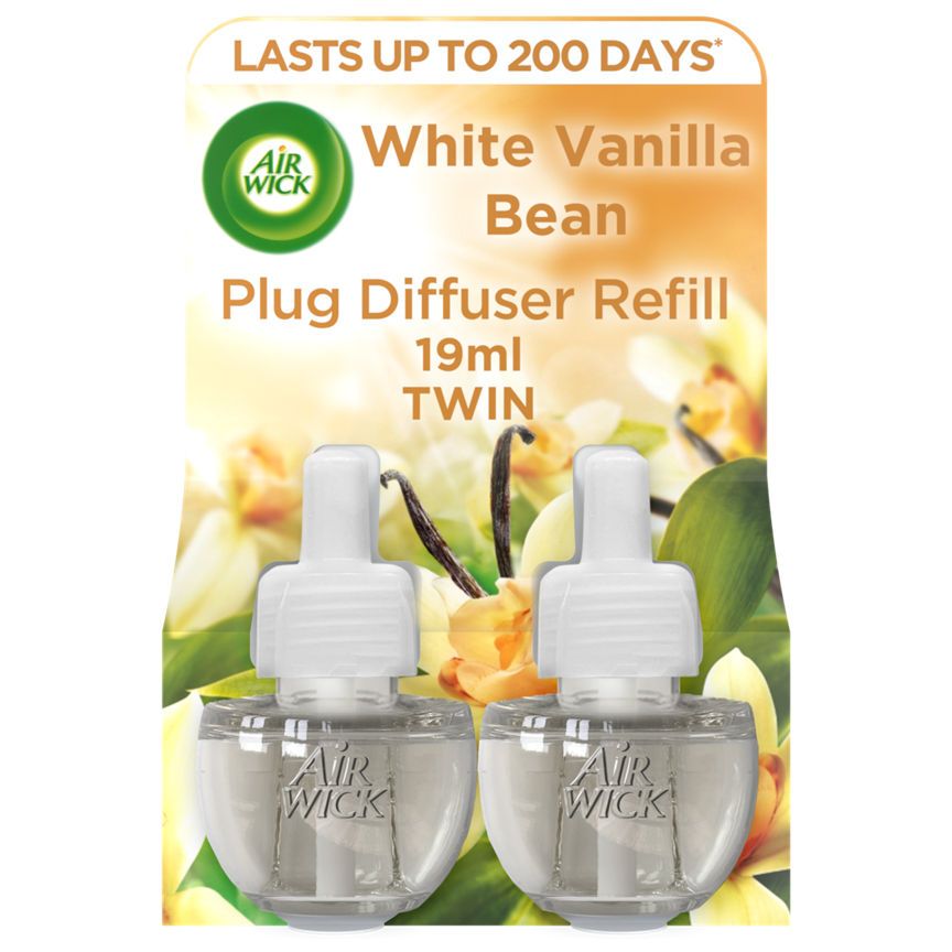 Air Wick Electrical Plug In Refill, White Vanilla Bean - 2 Refills