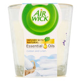 Air Wick Essential Oils Candle Cotton and Linen