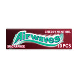 Airwaves Cherry Menthol Flavour Sugarfree Chewing Gum 10 Pieces