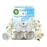 Airwick Crisp Linen & Lilac Plug In Twin Refill   2 x 19ml