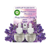 Airwick Purple Lavender Plug In Twin Refill   2 x 19ml