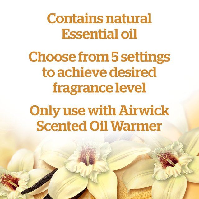 Airwick White Vanilla Bean Plug In Refill   19ml - McGrocer