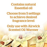 Airwick White Vanilla Bean Plug In Refill   19ml - McGrocer