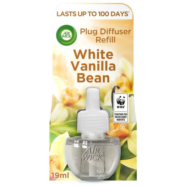 Airwick White Vanilla Bean Plug In Refill   19ml - McGrocer