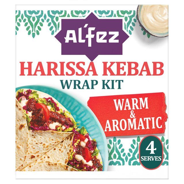 Al'Fez Harissa Kebab Wrap Kit   410g