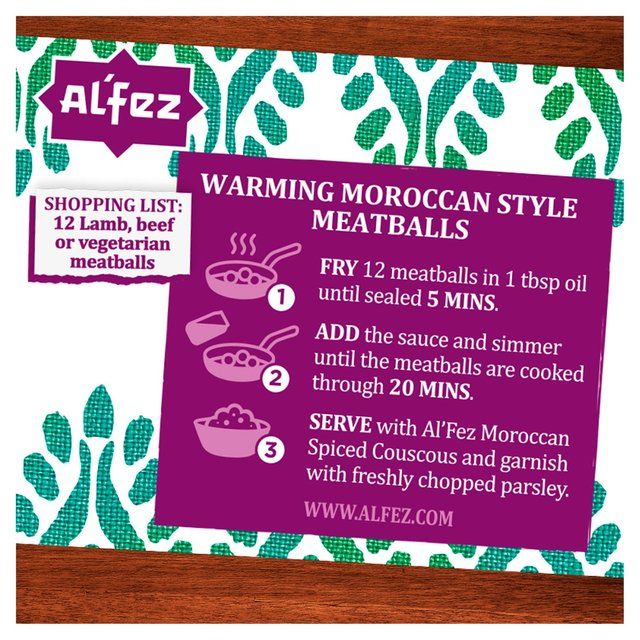 Al'Fez Moroccan Meatball Tagine Sauce   450g