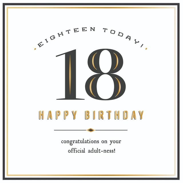 Alice Scott 18 Official Adult Birthday Card - McGrocer