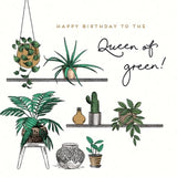 Alice Scott Queen Of Green Birthday Card