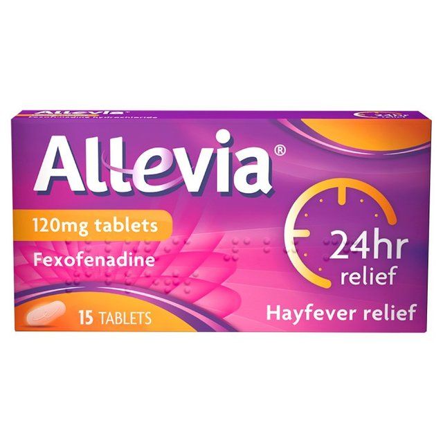 Allevia Hayfever Allergy Relief Tablets Fexofenadine   15 per pack