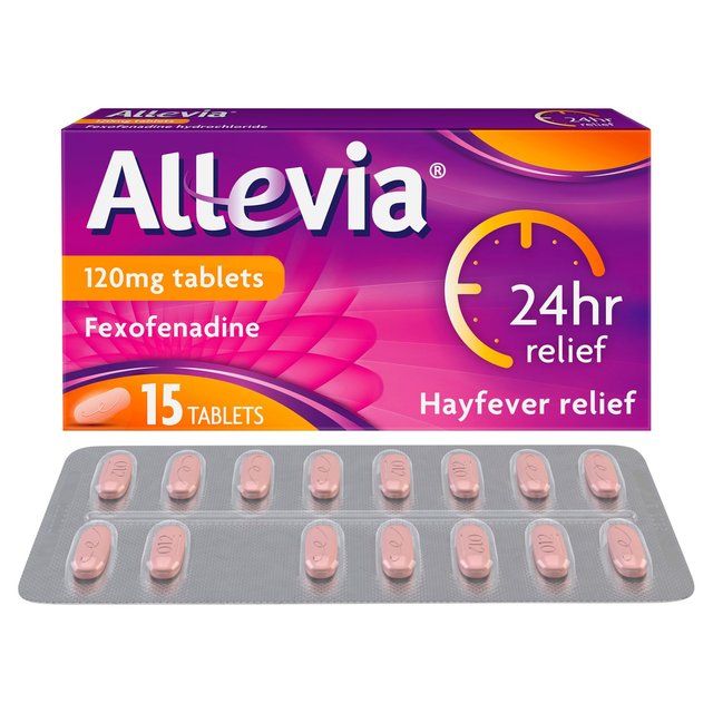 Allevia Hayfever Allergy Relief Tablets Fexofenadine   15 per pack