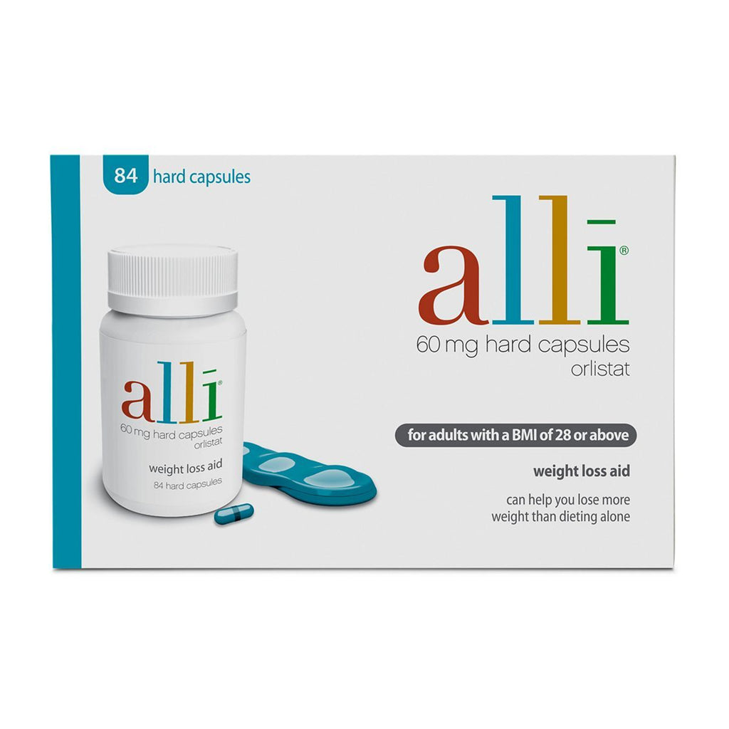 Alli Weight Loss Aid Orlistat Capsules 60mg 84s