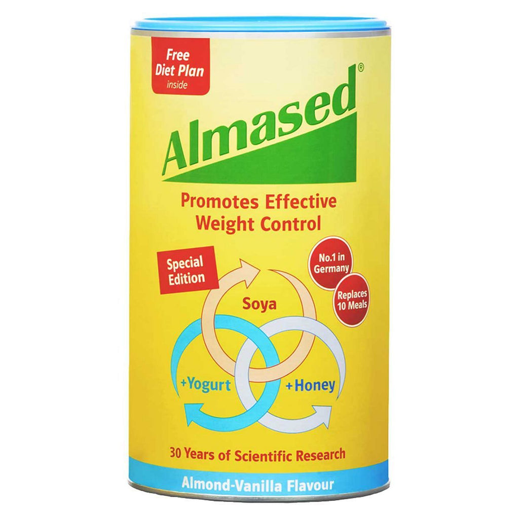 Almased Soya, Yogurt and Honey Meal Replacement Almond Vanilla Flavour - 500g