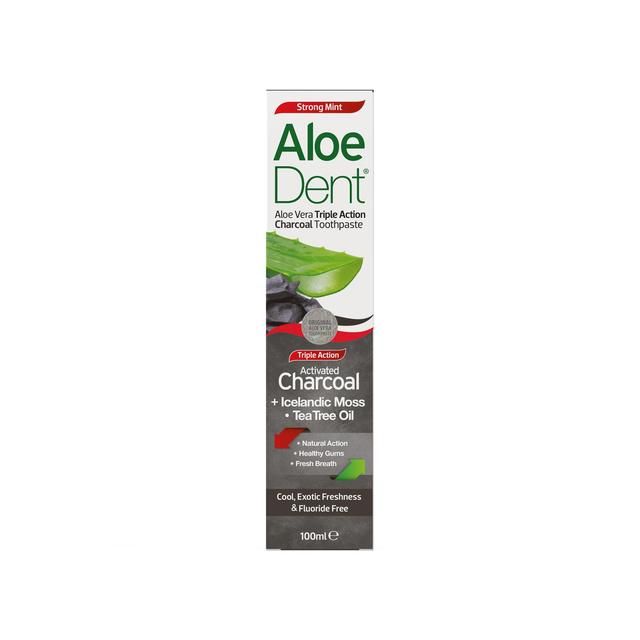 AloeDent Charcoal Toothpaste   100ml - McGrocer