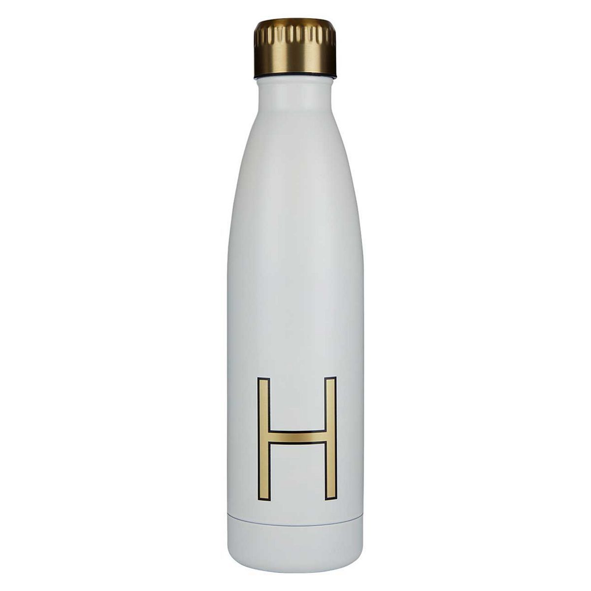 Alphabet Water Bottle Cream Letter H - McGrocer