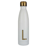 Alphabet Water Bottle Cream Letter L - McGrocer