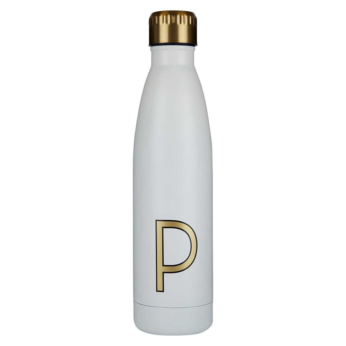 Alphabet Water Bottle Cream Letter P - McGrocer