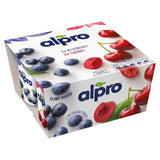 Alpro Blueberry & Cherry Yoghurt Alternative   4 x 125g