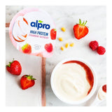 Alpro Greek Style Strawberry Raspberry Yoghurt Alternative   150g