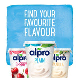 Alpro No Bits Strawberry-Banana & Peach-Pear Yoghurt Alternative   4 x 125g