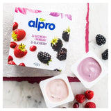 Alpro Raspberry-Cranberry & Blackberry Yoghurt Alternative   4 x 125g