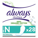 Always Dailies Cotton Protection Panty Liners Normal x 28